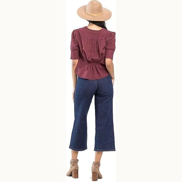 Judy Blue Women's High Rise Tummy Control Classic Crop Wide Leg Jeans NWT 11/30 - Picture 3 of 8
